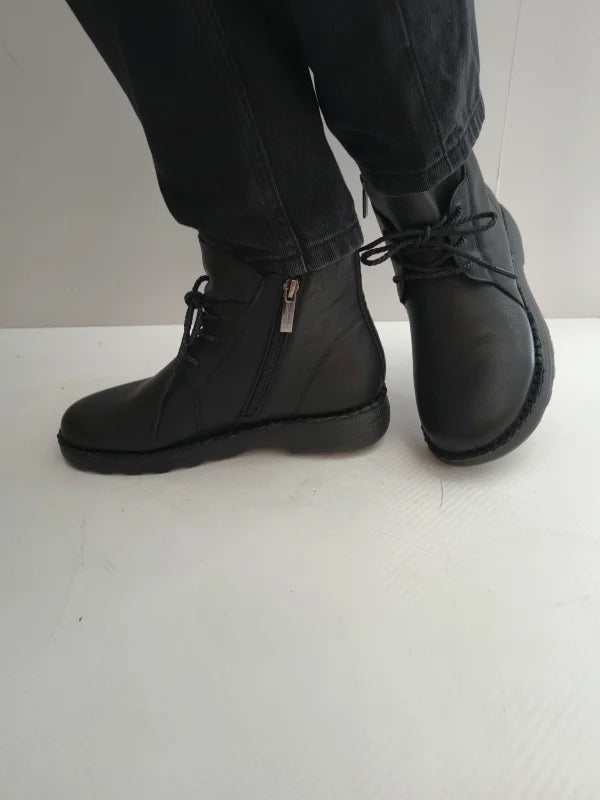 GHETE CASUAL DAMA PASS 870026A 01-N NEGRE - imagine 5