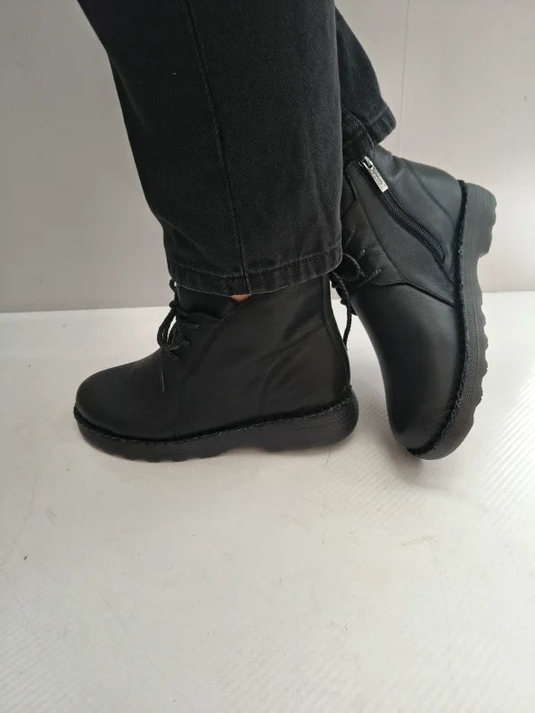 GHETE CASUAL DAMA PASS 870026A 01-N NEGRE - imagine 2
