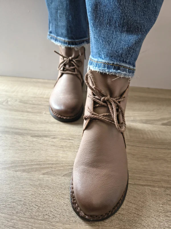 GHETE CASUAL DAMA PASS 870026B M2-N CAMEL (GREJ) - imagine 4