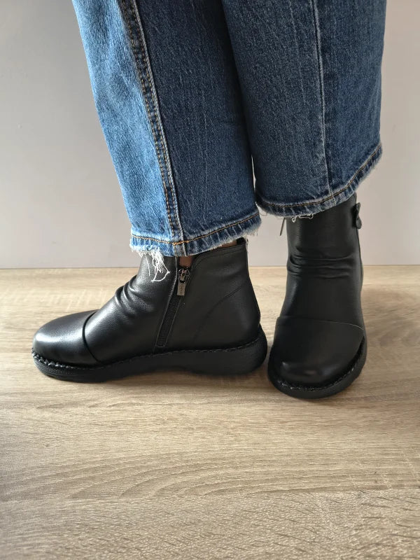 GHETE CASUAL DAMA PASS 870027A 01-N NEGRE - imagine 5