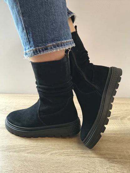 GHETE CASUAL DAMA PASS 870033B 01-I NEGRE VELUR