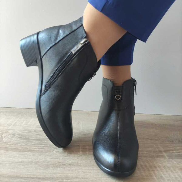 GHETE CASUAL DAMA PASS 900008 01-N NEGRE - imagine 5