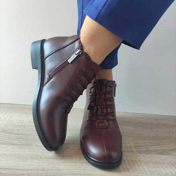 GHETE CASUAL DAMA PASS 930001B BORDO - imagine 3