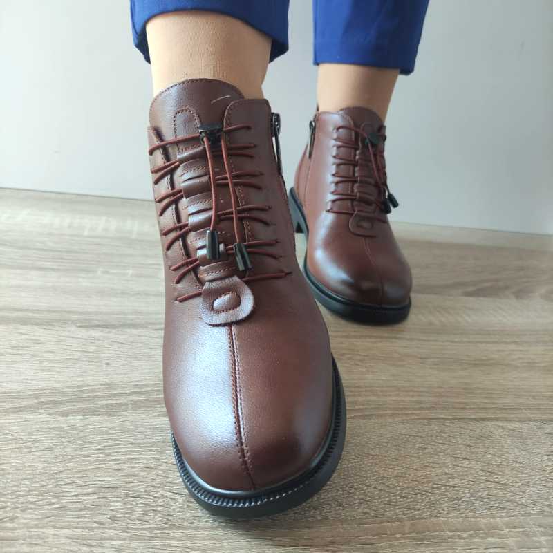 GHETE CASUAL DAMA PASS 93001C MARO - imagine 5