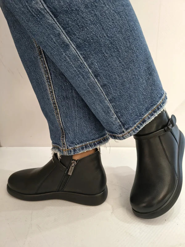 GHETE CASUAL DAMA PASS 970003A 01-N NEGRE - imagine 2