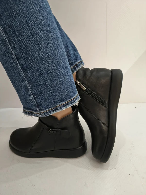 GHETE CASUAL DAMA PASS 970003A 01-N NEGRE - imagine 3