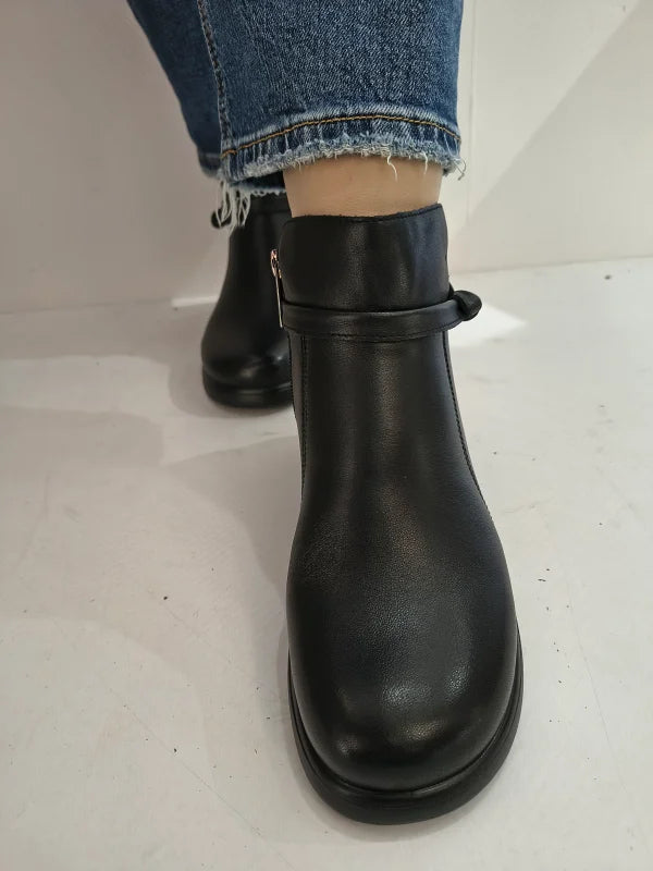GHETE CASUAL DAMA PASS 970003A 01-N NEGRE - imagine 4