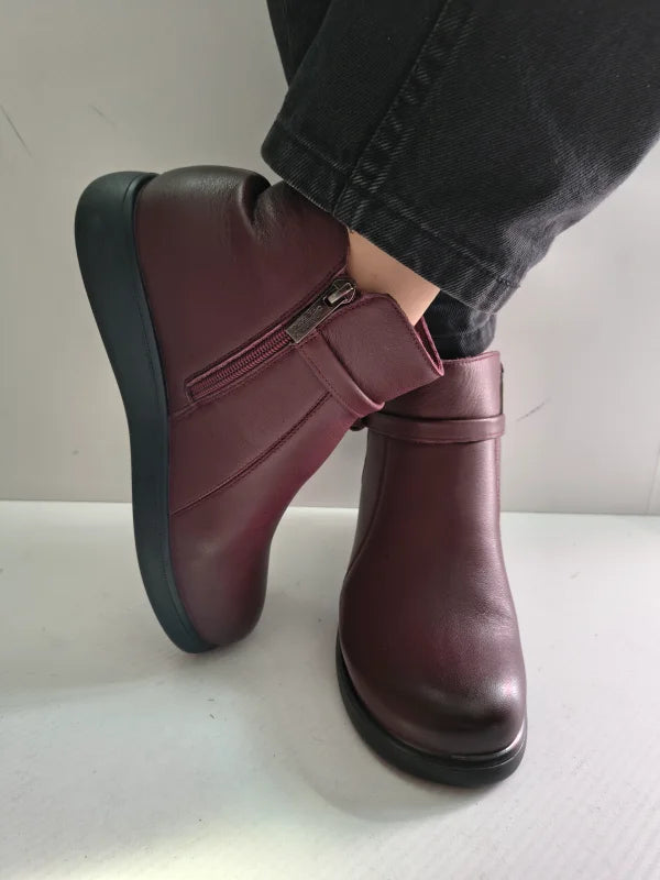 GHETE CASUAL DAMA PASS 970003D 23-N BORDO - imagine 5