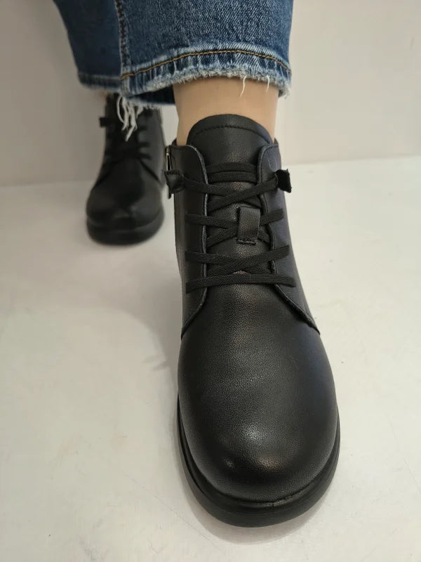 GHETE CASUAL DAMA PASS 970016A 01-N NEGRE - imagine 4