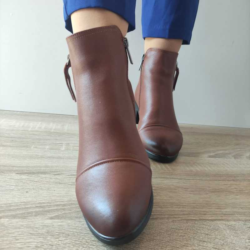 GHETE CASUAL DAMA PASS P1825-28 02-N MARO - imagine 3
