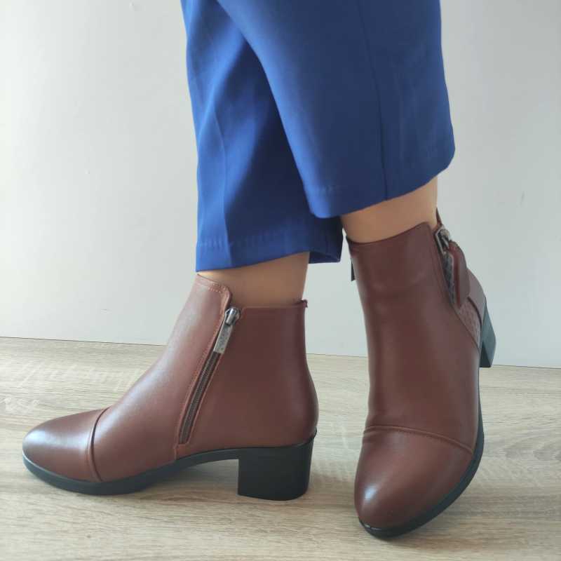 GHETE CASUAL DAMA PASS P1825-28 02-N MARO - imagine 4