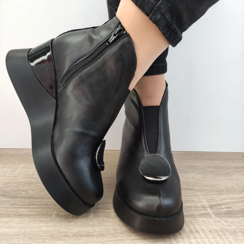 GHETE CASUAL DAMA PERLLA 1607-1 NEGRE