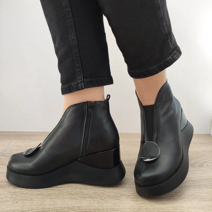 GHETE CASUAL DAMA PERLLA 1607-1 NEGRE