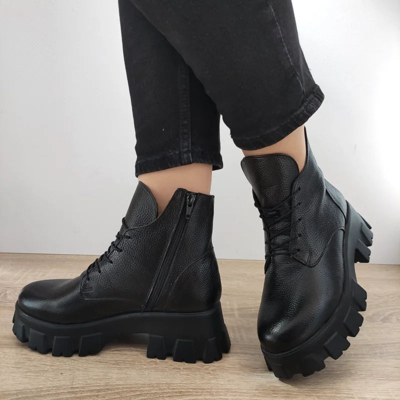 GHETE CASUAL DAMA PERLLA 3454-1 NEGRE BIZONAT - imagine 2