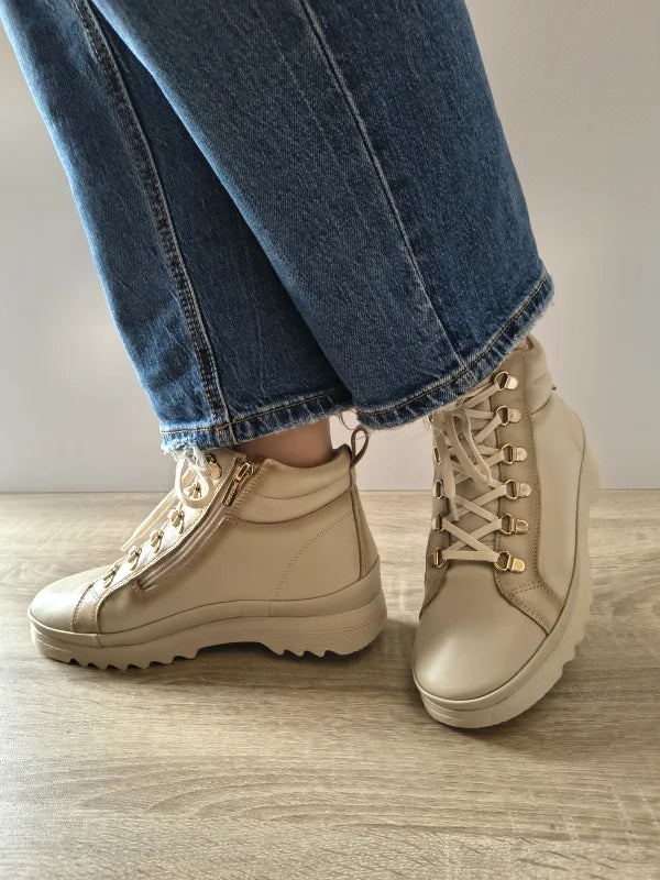 GHETE CASUAL DAMA PIKOLINOS W3W-8564C11 CREM MARFIL - imagine 2
