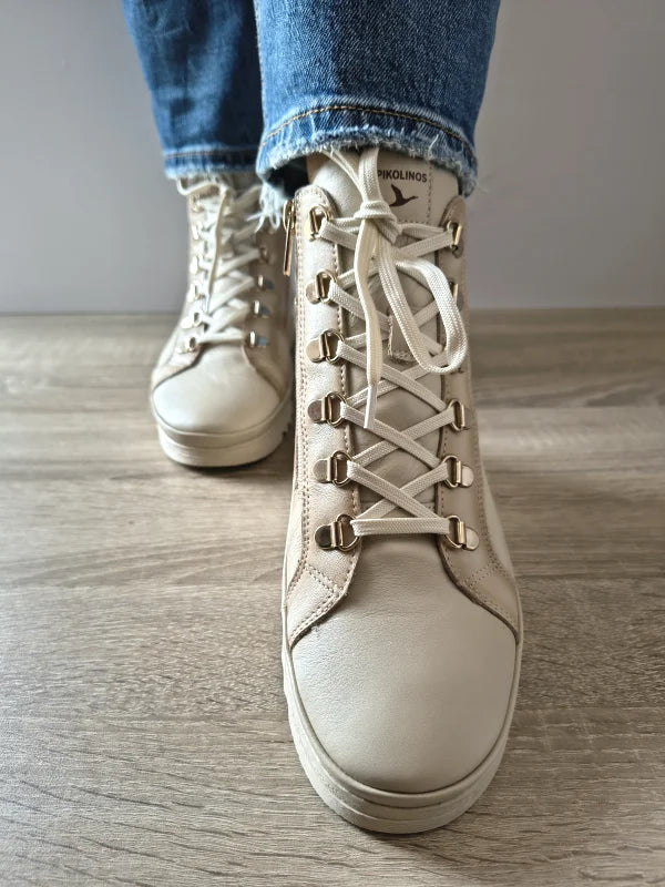 GHETE CASUAL DAMA PIKOLINOS W3W-8564C11 CREM MARFIL