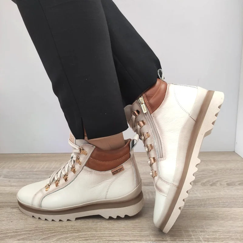 GHETE CASUAL DAMA PIKOLINOS W3W-8564C1 CREM NATA - imagine 3