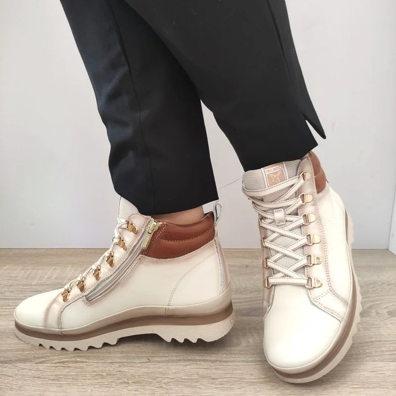 GHETE CASUAL DAMA PIKOLINOS W3W-8564C1 CREM NATA - imagine 2