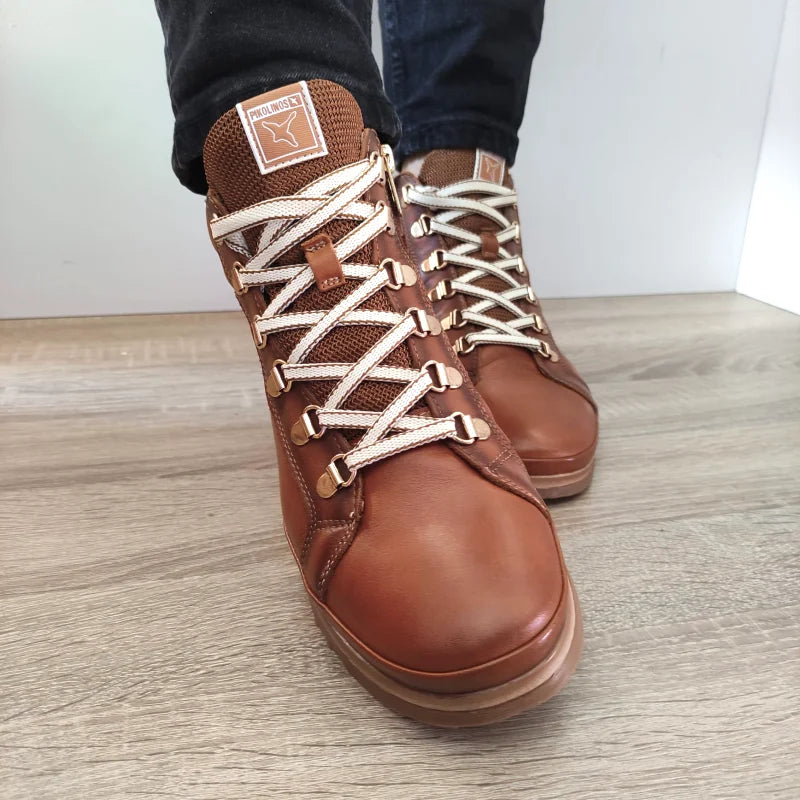 GHETE CASUAL DAMA PIKOLINOS W3W-8564 MARO BRANDY - imagine 3
