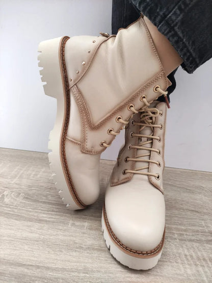 GHETE CASUAL DAMA PIKOLINOS W6S-8619 BEJ MARFIL