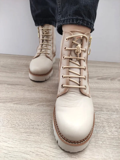 GHETE CASUAL DAMA PIKOLINOS W6S-8619 BEJ MARFIL