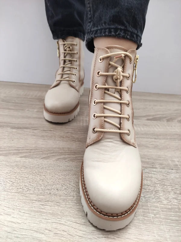 GHETE CASUAL DAMA PIKOLINOS W6S-8619 BEJ MARFIL - imagine 5