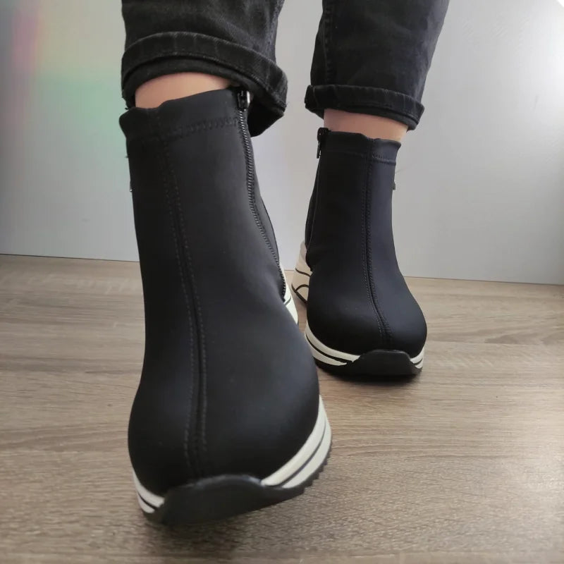 GHETE CASUAL DAMA REMONTE D0T73-03 NEGRE STRETCH