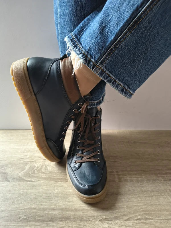GHETE CASUAL DAMA REMONTE D2T70-14 BLEUMARIN - imagine 4