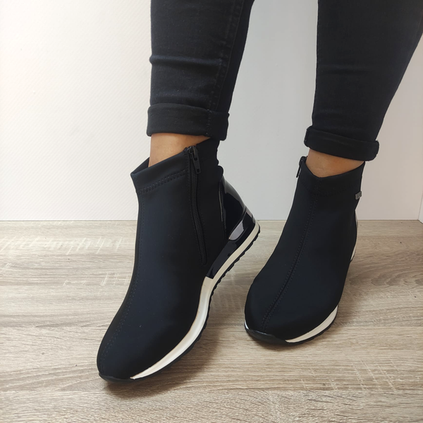 GHETE CASUAL DAMA REMONTE R2571-02 NEGRE - imagine 5