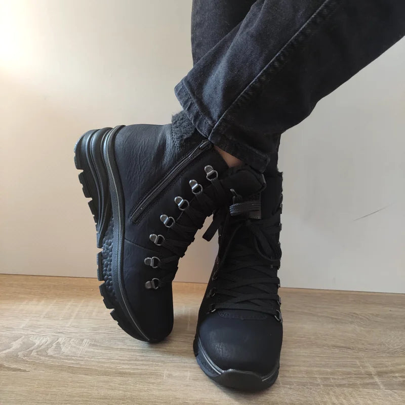 GHETE CASUAL DAMA RIEKER 48034-00 NEGRE
