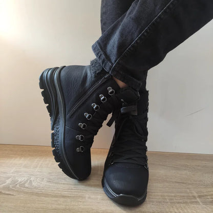 GHETE CASUAL DAMA RIEKER 48034-00 NEGRE