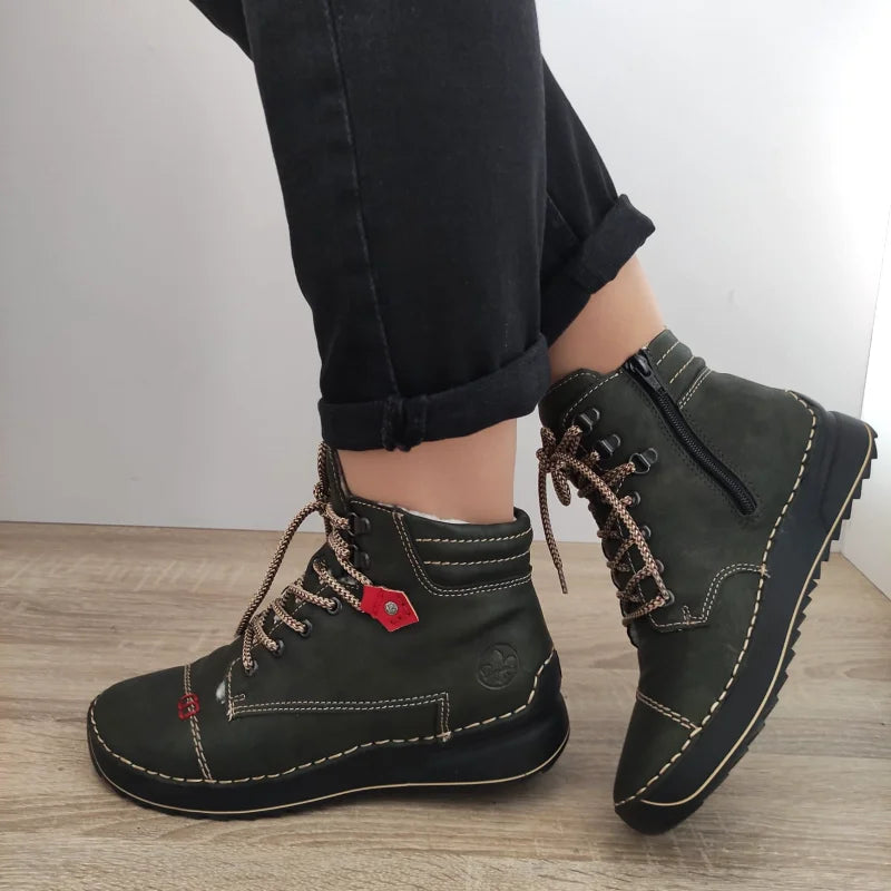 GHETE CASUAL DAMA RIEKER 51545-54 VERZI - imagine 3