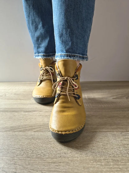 GHETE CASUAL DAMA RIEKER 52544-68 GALBENE