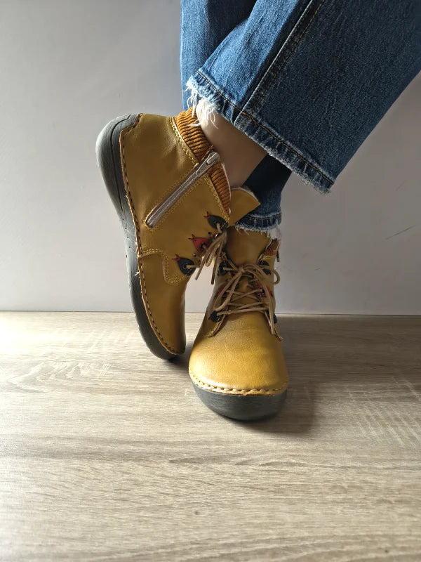 GHETE CASUAL DAMA RIEKER 52544-68 GALBENE