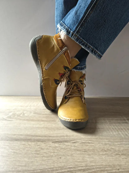 GHETE CASUAL DAMA RIEKER 52544-68 GALBENE