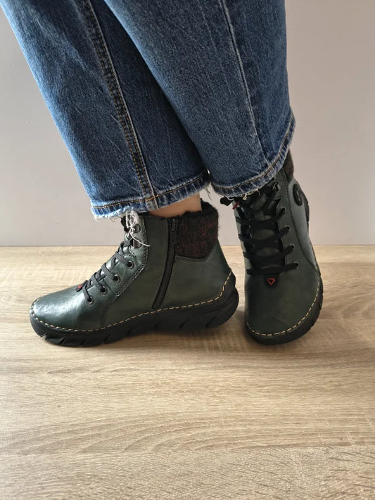 GHETE CASUAL DAMA RIEKER 55040-54 VERZI INCHIS