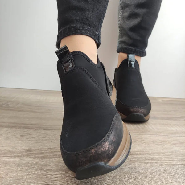GHETE CASUAL DAMA RIEKER 58954-00 NEGRE - imagine 4