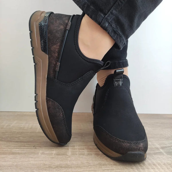 GHETE CASUAL DAMA RIEKER 58954-00 NEGRE - imagine 5
