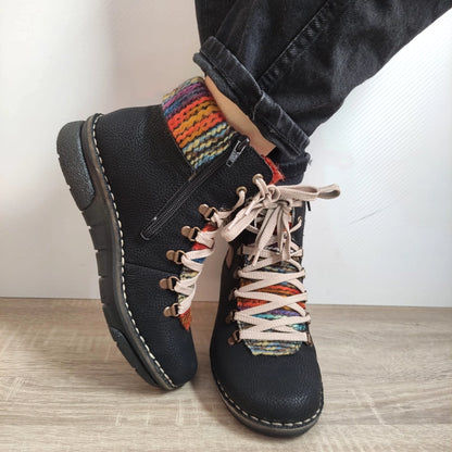 GHETE CASUAL DAMA RIEKER 73343-00 NEGRE