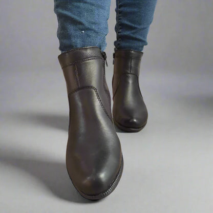 GHETE CASUAL DAMA RIEKER 78658-00 NEGRE