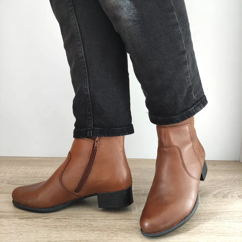GHETE CASUAL DAMA RIEKER 78658-22 MARO CONIAC - imagine 5