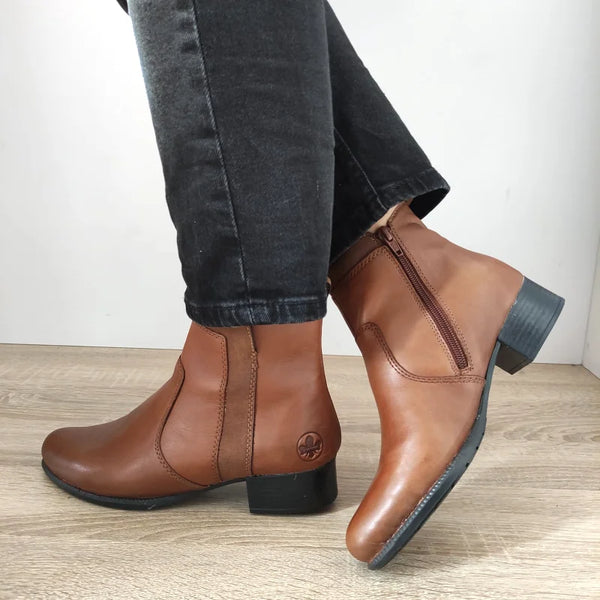 GHETE CASUAL DAMA RIEKER 78658-22 MARO CONIAC - imagine 2