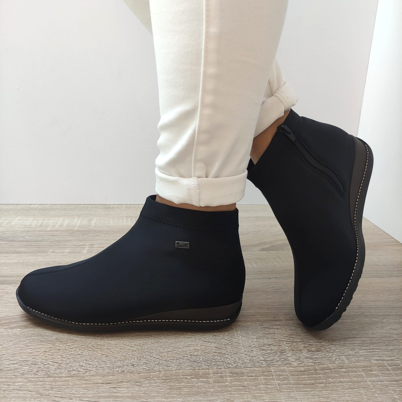 GHETE CASUAL DAMA RIEKER 98251-00 NEGRE - imagine 2