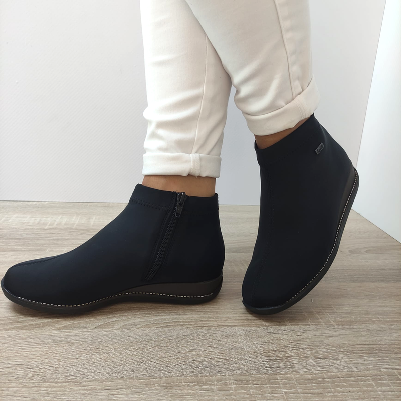 GHETE CASUAL DAMA RIEKER 98251-00 NEGRE - imagine 3