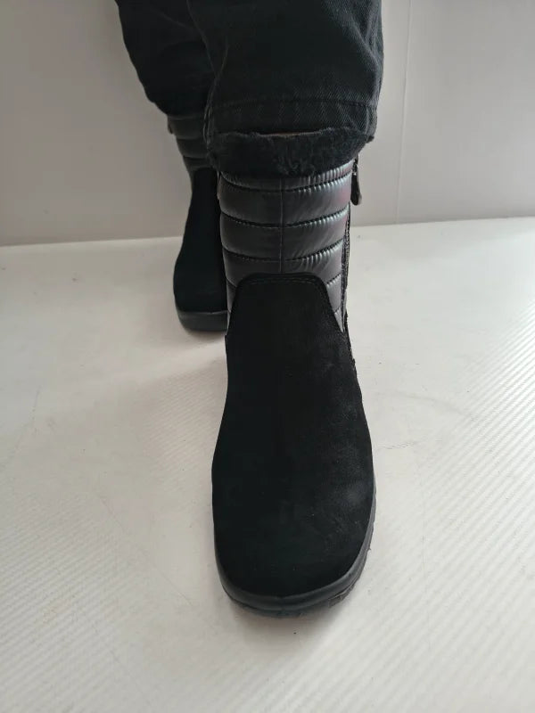 GHETE CASUAL DAMA RIEKER L7187-00 NEGRE - imagine 3