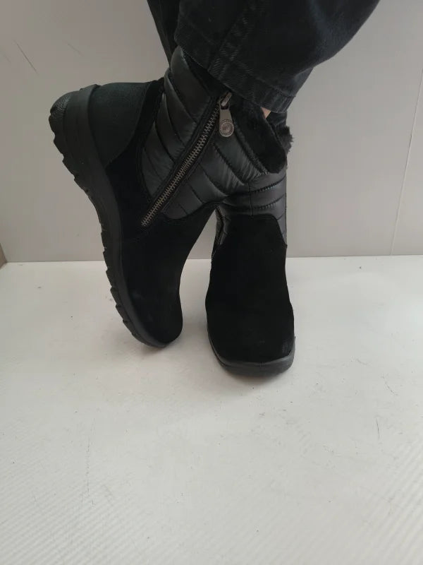 GHETE CASUAL DAMA RIEKER L7187-00 NEGRE - imagine 4