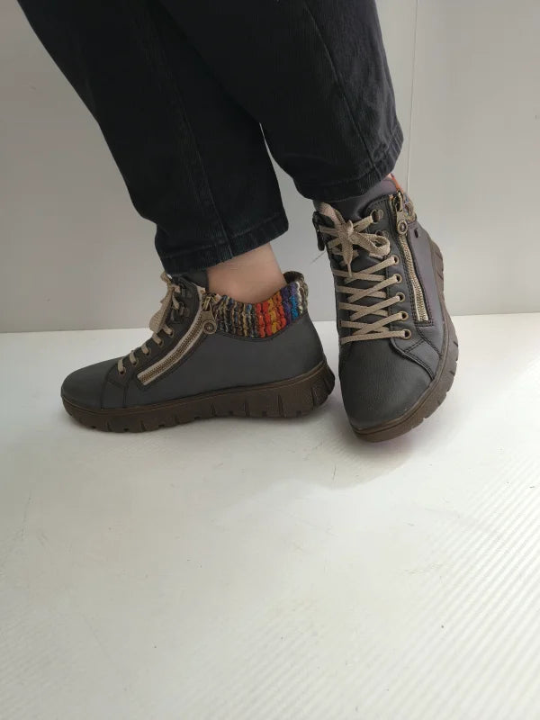GHETE CASUAL DAMA RIEKER N1305-45 GRI - imagine 5