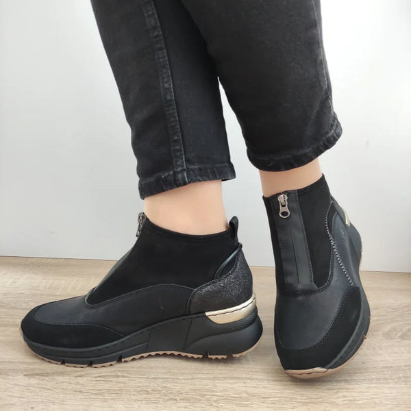 GHETE CASUAL DAMA RIEKER N6361-00 NEGRE - imagine 5