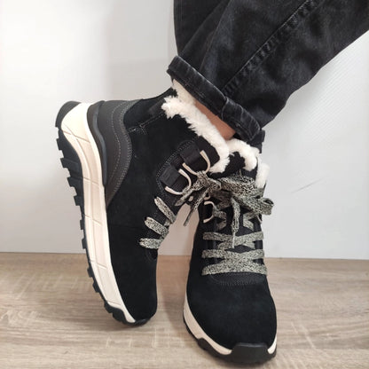 GHETE CASUAL DAMA RIEKER W0073-00 NEGRE VELUR