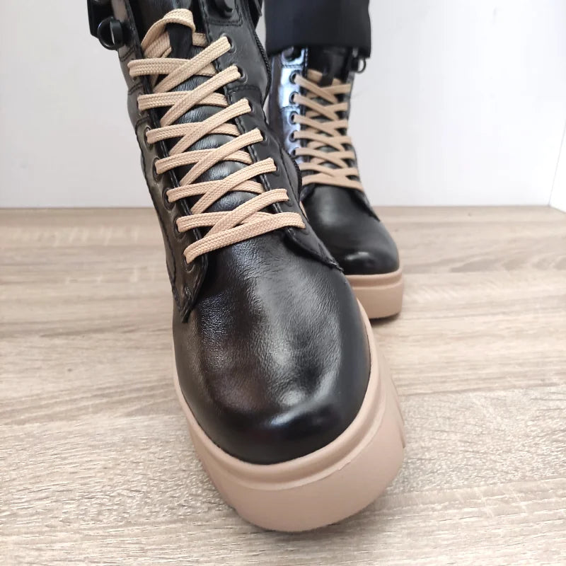 GHETE CASUAL DAMA RIEKER W1870-00 NEGRE - imagine 4